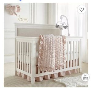 Levtex Baby light pink dust ruffle